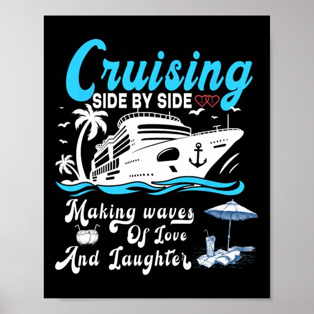 Poster Cruising Side By Side Couple Cruise Summer  (Frente)