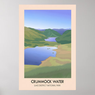 Poster Crummock Water Cartaz de Viagens do Lake District
