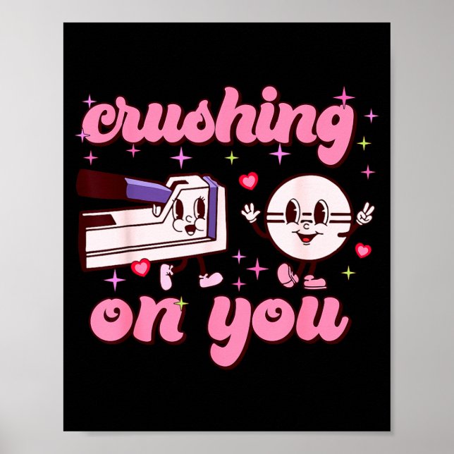 Poster Crushing On You Peds Cu Rn Aid Rn Nurse Valentines (Frente)