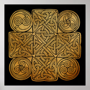 Poster Cruz Céltica de Knotwork