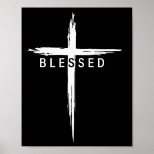 Poster Cruz Cristã Gráfica Jesus Cristo Homens Mulheres B