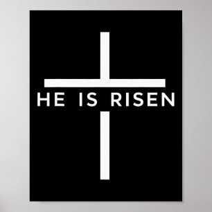 Poster Cruz da Fé Jesus Ressurreição Cristãos