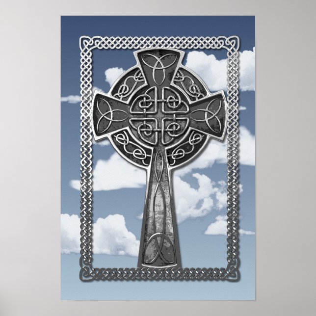 Pôster Cruz de metal vestida (Frente)