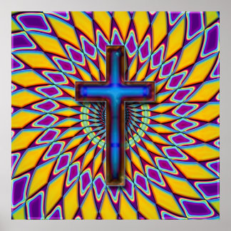 PÔSTER CRUZ DE RETRO COLORIDA