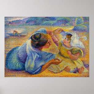 Poster Cruz - Mãe Brincando com seu Filho 1897