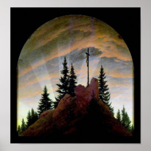 Poster Cruz nas Montanhas, Friedrich