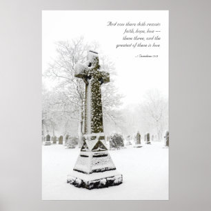 Pôster Cruz nevado: 1 13:13 dos Corinthians - inspirado