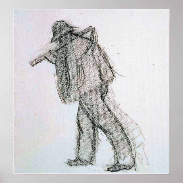 Poster Cruzado - Camponês Com Scythe (Frente)