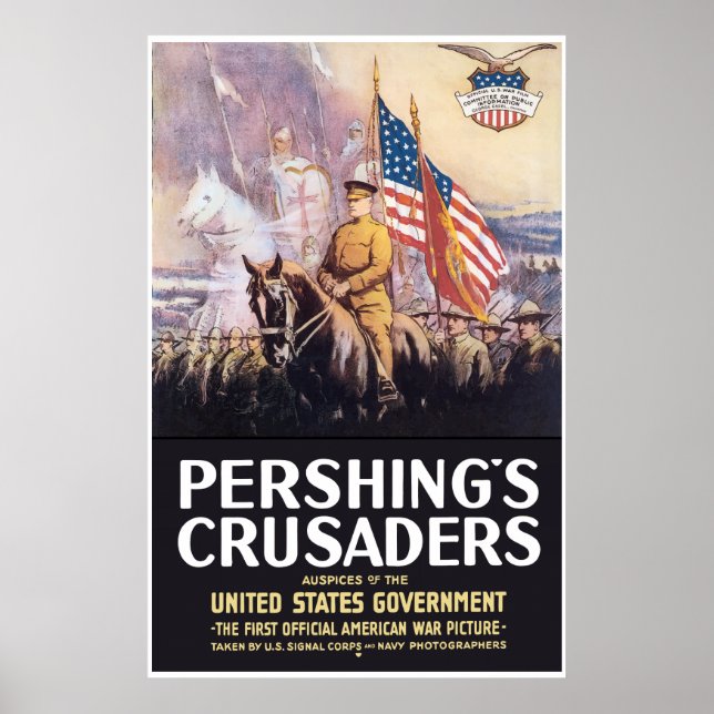 Poster Cruzados de Pershing — Fronteira (Frente)