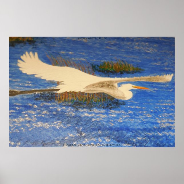 Pôster Cruzamento branco nevado (Frente)