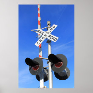 Poster Cruzamento de estrada de ferro