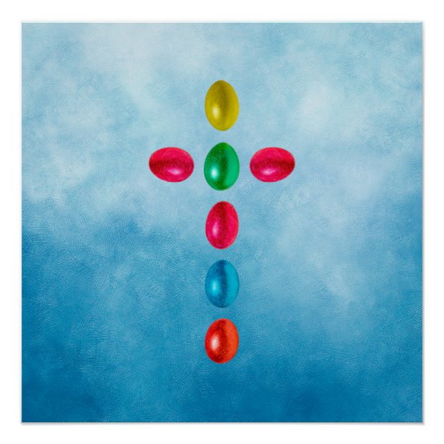 Pôster Cruzamento de ovos de Páscoa (Frente)