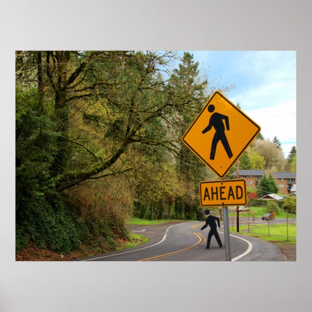 Poster Cruzamento de Peões (Frente)