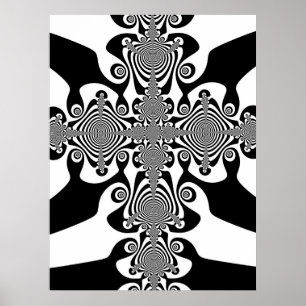 Poster Cruzamento de zebra