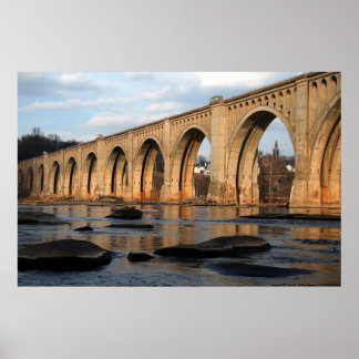 Pôster Cruzamento do rio Sunset