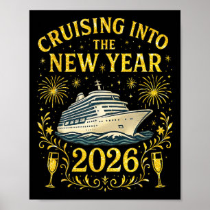Poster Cruzamento No Feliz ano novo Do Ano Novo 2026