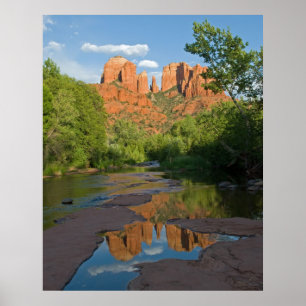 Pôster Cruzamento vermelho da rocha em Sedona 4160