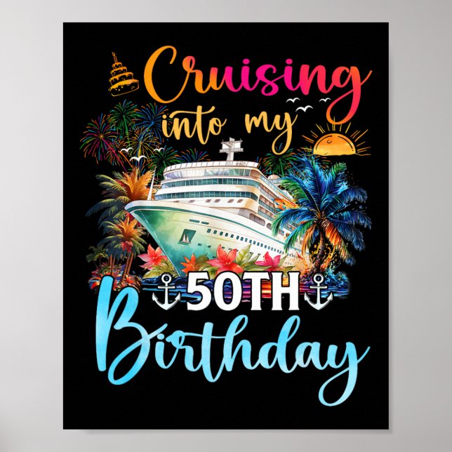 Poster Cruzando Em Meu 50º Aniversário Da Família Cruise  (Frente)