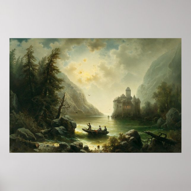 Poster Cruzando em uma Noite Luz - Albert Rieger (Frente)