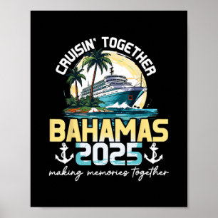 Poster Cruzando Juntos Bahamas Viagem 2025