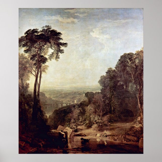 Pôster Cruzando o Brook por Joseph William Turner (Frente)