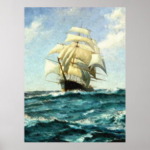 Pôster Cruzando o oceano