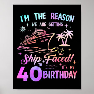 Poster Cruzeiro de 40 Anos do Navio Cruziro de 40 Anos de