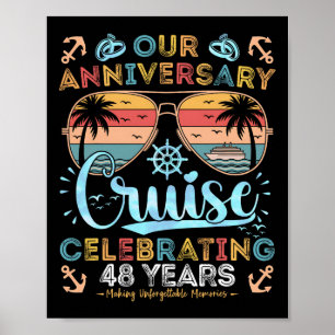 Poster Cruzeiro de 48º Aniversário Celebrando 48 Anos Cas