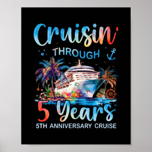 Poster Cruzeiro de 5º Aniversário Cruzin Through 5 Years