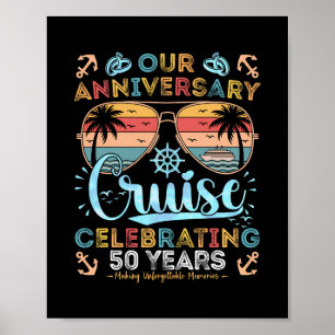 Poster Cruzeiro de 50º Aniversário Celebrando 50 Anos Cas