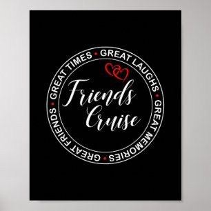 Poster Cruzeiro de amigos 2026 Viagem de férias Cruzeiro 
