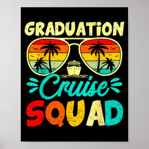Poster cruzeiro de formatura de férias de verão esquadrão