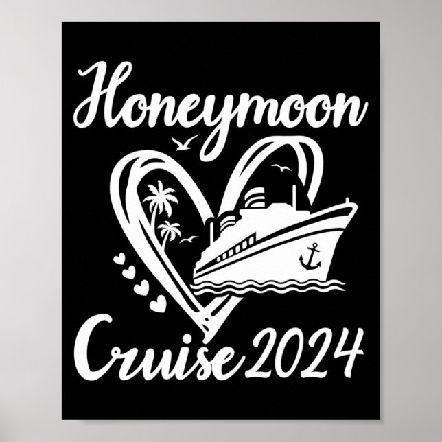 Poster Cruzeiro de Lua de Mel Masculino para Casais 2024  (Frente)