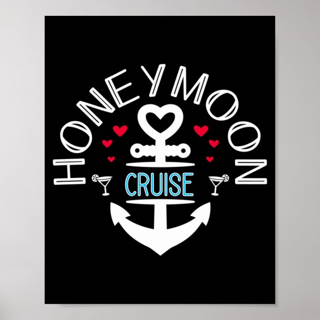 Poster Cruzeiro de Lua de Mel Masculino para Casais Prese (Frente)