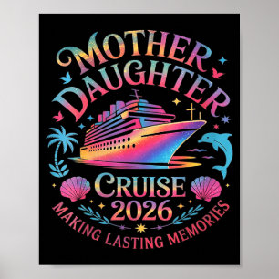 Poster Cruzeiro de mãe e filha viagem de férias 2026 comb