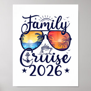 Poster Cruzeiro em Família 2026 Férias de Verão Roupas Co