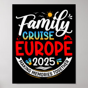Poster Cruzeiro em Família pela Europa 2025 Férias em Fam