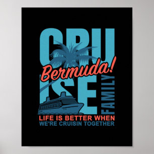 Poster Cruzeiro Familiar nas Bermudas Roupas Combinando V