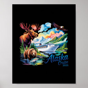 Poster Cruzeiro no Alasca 2025 Família Amigos e Grupo Cor