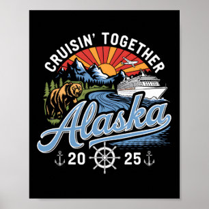 Poster Cruzeiro no Alasca 2025 Família Férias de Verão Vi