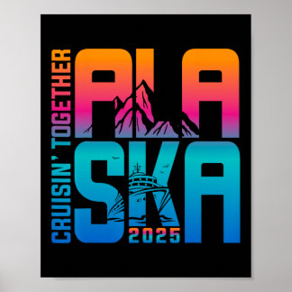 Poster Cruzeiro no Alasca 2025 Férias de Verão Família Co
