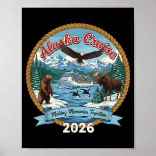 Poster Cruzeiro no Alasca 2026 Amigos e Familiares Corres