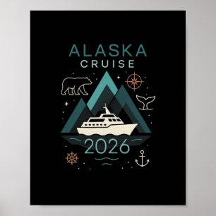 Poster Cruzeiro no Alasca 2026 - Viagem de Férias em Famí