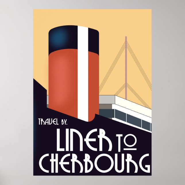 Poster Cruzeiro para Cherbourg (Frente)