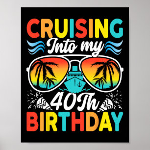 Poster Cruzeiro Para Meu 40º Aniversário Cruzeiro Familia