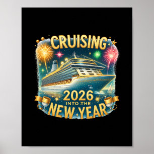 Poster Cruzeiro Para o Ano Novo 2026 Férias de Cruzeiro F