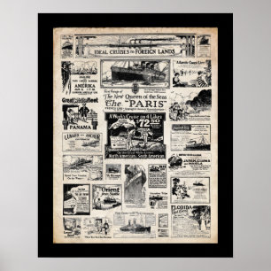 Poster Cruzeiros ideais para terras estrangeiras