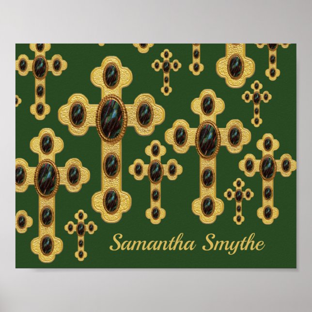 Poster Cruzes Amigadas com 6 Faux Bloodstones - (Frente)