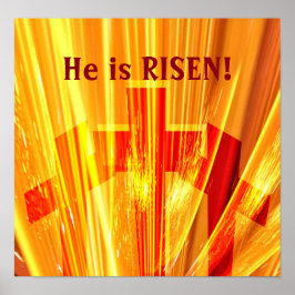 Poster Cruzes no brilho do ouro