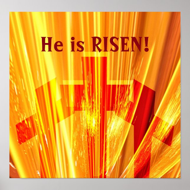 Poster Cruzes no brilho do ouro (Frente)